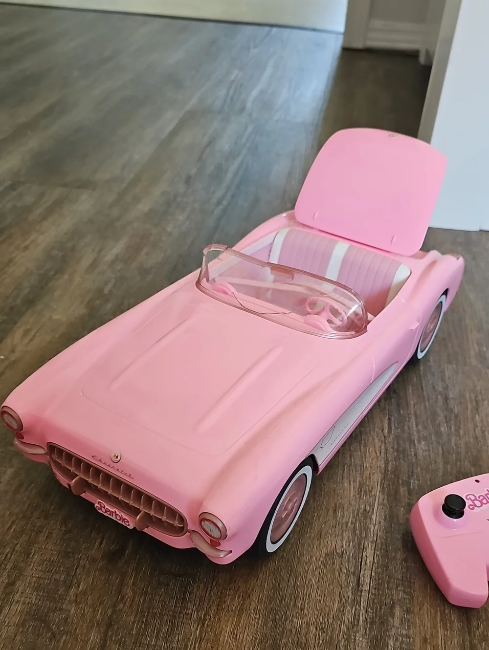 Hot Wheels RC Barbie Corvette, Remote Control Corvette from Barbie The Movie